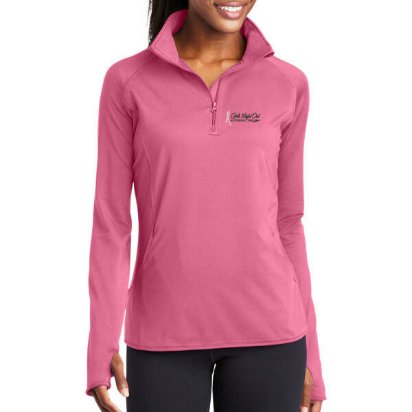 EMB - Ladies Sport Wick ® Stretch 1/4 Zip Pullover Thumbnail