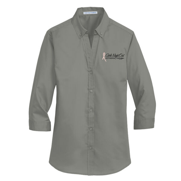 EMB - Women's 3/4 Sleeve SuperPro Twill Shirt Thumbnail